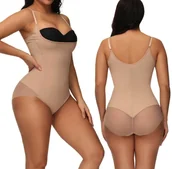 Majtki damskie - BODY DAMSKIE WYSZCZUPLAJĄCE BRZUCH GORSET MAJTKI - miniaturka - grafika 1