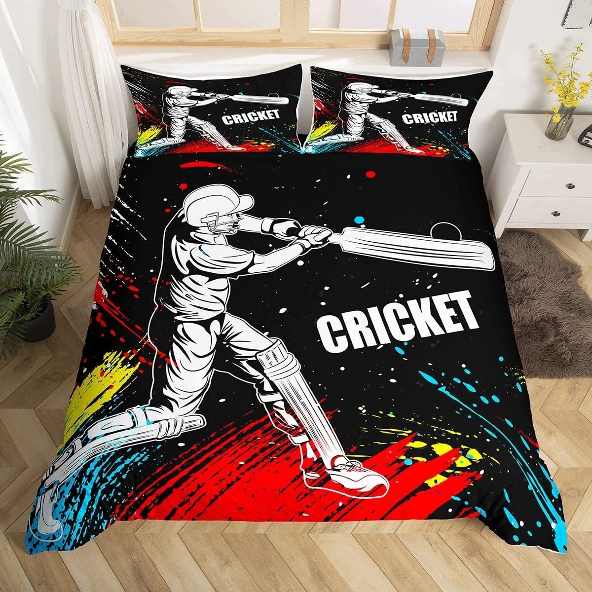Pościel mikrofibra 220x240cm+2 poszewki na poduszka 65x65cm Tie Dye Krykiet