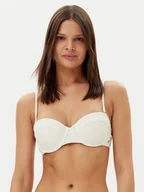 Stroje kąpielowe - Tommy Hilfiger Góra od bikini UW0UW05814 Écru - miniaturka - grafika 1