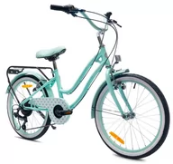 Rowery - sun baby Rower dziecięcy Heart Bike 20 cali dla dziewczynki Miętowy J03.016.4.5 - miniaturka - grafika 1