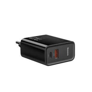 Baseus Speed PPS Quick charger ładowarka sieciowa adapter EU USB / USB Typ C PD Quick Charge 3.0 QC3.0 czarny (CCFS-C01) - Ładowarki do telefonów - miniaturka - grafika 3