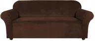 Pokrowce na meble - Pokrowiec Na Kanapę Welur Brąz 4 Osobowy [22L4] - miniaturka - grafika 1