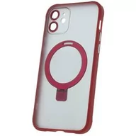 Etui i futerały do telefonów - Obudowa dla telefonów komórkowych CPA Mag Ring na Apple iPhone 12 (GSM172045) Czerwony - miniaturka - grafika 1