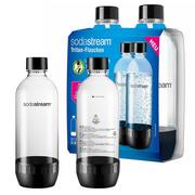 Akcesoria i części AGD - Sodastream DuoPack 2 x 1 l butelka z tritanu nadaje się do mycia w zmywarce (nie zawiera BPA) zapasowe butelki do saturatora wody z butelkami PET - miniaturka - grafika 1