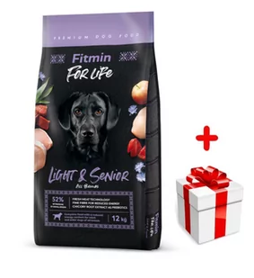 FITMIN For Life Light & Senior 12kg + niespodzianka dla psa GRATIS! - Sucha karma dla psów - miniaturka - grafika 1