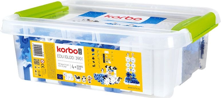 Korbo Klocki konstrukcyjne Korbo EDU Iglo 390 el.