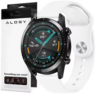 Pasek uniwersalny Sportowy Alogy Strap do smartwatcha 20mm White - Akcesoria do smartwatchy - miniaturka - grafika 1