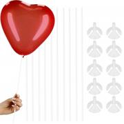 Balony i akcesoria - Patyczki do balonów 40 cm z zatyczkami 10 szt. - miniaturka - grafika 1