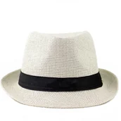 Czapki męskie - KAPELUSZ damski męski SŁOMKOWY hawana letni PANAMA - miniaturka - grafika 1