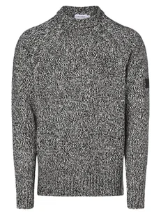 Calvin Klein Sweter męski Mężczyźni czarny|biały marmurkowy, S - Swetry męskie - miniaturka - grafika 1