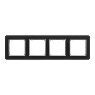 Ramka poczwórna Szkło dymione SEDNA DESIGN SCHNEIDER ELECTRIC - Wyłączniki światła i elektryczne - miniaturka - grafika 1