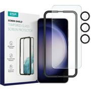 Szkła hartowane na telefon - ESR Szkło hartowane Protector Set 2-Pack do Samsung Galaxy S23+ Przezroczysty - miniaturka - grafika 1