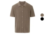 Koszule męskie - LIVERGY® Koszula dzianinowa męska z bawełny - miniaturka - grafika 1