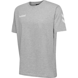 Koszulki sportowe męskie - Koszulka sportowa z krótkim rękawem męska Hummel hmlGO cotton - grafika 1