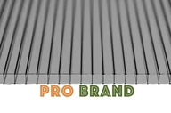 Szklarnie ogrodowe - Poliwęglan komorowy WZMOCNIONY ProBrand 3500x1050 dymny (szary) 10mm - miniaturka - grafika 1