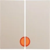 Gniazdka elektryczne - Berker Kwadrat kremowy klawisz świecznikowy podświetlany B_5316278992 - miniaturka - grafika 1