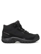 Buty trekkingowe damskie - Salomon Trekkingi Shelter Waterproof L47855000 Czarny - miniaturka - grafika 1