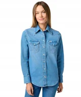 Koszule damskie - Koszula Wrangler WESTERN SHIRT 112362327 Soft Earth XS - miniaturka - grafika 1
