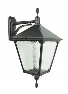 Kinkiet zewnętrzny dworkowy górny 32 cm szerokości 1xE27 czarny IP43 SU-MA Retro K 3012/1/BD KWG - Lampy ogrodowe - miniaturka - grafika 1