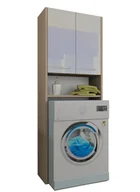 Szafki łazienkowe - Szafka łazienkowa nad pralke LUNA 64 cm  POŁYSK AKRYL Sonoma - miniaturka - grafika 1
