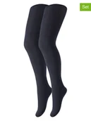 Rajstopy dziecięce - s.Oliver Rajstopy (2 pary) w kolorze granatowym - miniaturka - grafika 1