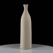 Wazony i flakony - Biały Dekoracyjny Wazon Ceramiczny Wysoki Ozdobny Venice - 46Cm - miniaturka - grafika 1