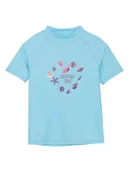 Stroje kąpielowe dla dziewczynek - Color Kids Koszulka kąpielowa w kolorze błękitnym - miniaturka - grafika 1