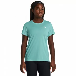 Damska koszulka treningowa Under Armour Tech Bubble SSC - niebieska - UNDER ARMOUR - Koszulki sportowe damskie - miniaturka - grafika 1
