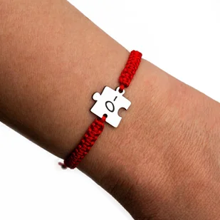 Czerwona bransoletka Grupa krwi 0- BA4283 - Bransoletki - miniaturka - grafika 1