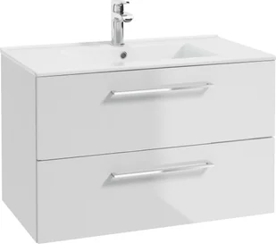 Deftrans 207-D-05013+1520 DEFTRANS KOMPLET GAMA LUMI BLACK 50 2D WHITE SZAFKA+UMYWALKA // DEF.207-D-05013+1520 - Szafki łazienkowe - miniaturka - grafika 1