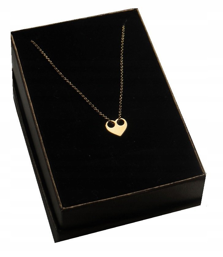 Naszyjnik serduszko CELEBRYTKA srebro 925 45cm