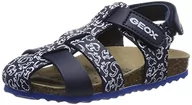 Buty dla chłopców - Geox B CHALKI Boy Sandal, granatowy/biały, 26 EU, granatowy biały (navy white), 26 EU - miniaturka - grafika 1