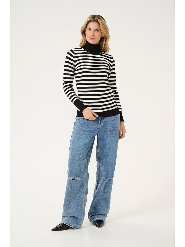 Kaffe Golf w kolorze czarno-kremowym