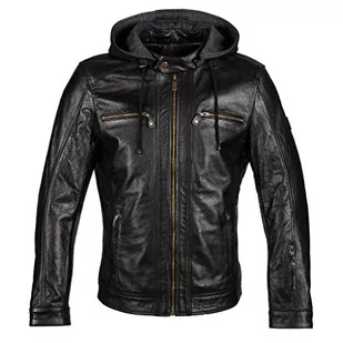 GUNS Titus męska kurtka skórzana, Standard  czarna  XL TITUS-N-XL - Kurtki męskie - miniaturka - grafika 1