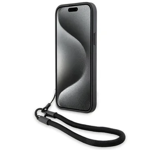BMW BMHCP15M23RMRLK iPhone 15 Plus / 14 Plus 6.7" czarny/black hardcase Signature Leather Wordmark Cord - Etui i futerały do telefonów - miniaturka - grafika 11