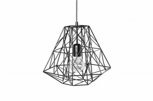 Invicta Interior Lampa wisząca cage s czarna 39317 - Lampy sufitowe - miniaturka - grafika 1