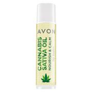 Balsamy do ust - Avon Cannabis Sativa Oil balsam do ust z olejkiem konopnym 4,5 g - miniaturka - grafika 1