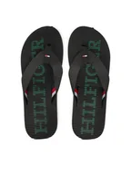 Klapki i japonki męskie - Tommy Hilfiger Japonki Massage Beach Sandal FM0FM05443 Czarny - miniaturka - grafika 1