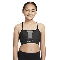 Koszulki i topy damskie - Nike Unisex Df Indy Seamle Top dziecięcy, czarny/czarny, 140 - miniaturka - grafika 1