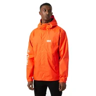 Kurtki męskie - Męska kurtka przeciwdeszczowa Helly Hansen Ervik Jacket Men flame - M - miniaturka - grafika 1
