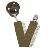 Akcesoria do smoczków - Hi Little One zawieszka do smoczka BOHO LEO Pickle Pom Pom - miniaturka - grafika 1