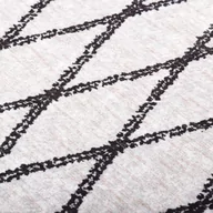 Dywany - vidaXL Dywan z możliwością prania, 80x150 cm, czarno-biały - miniaturka - grafika 1