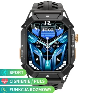 Rubicon RNCF24 Czarny - Smartwatch - miniaturka - grafika 1