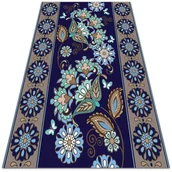 Dywany zewnętrzne - Dywan ogrodowy piękny wzór Kwiatowy ornament 140x210 cm - miniaturka - grafika 1