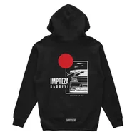 Odzież do sportów motorowych - Bluza z kapturem Subaru Impreza Blobeye czarna-XXL - miniaturka - grafika 1