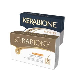 Kerabione + Kerabione Booster - kapsułki na włosy - 60 kapsułek + 30 kapsułek - Włosy, skóra, paznokcie - miniaturka - grafika 1