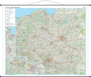 EkoGraf Polska mapa ścienna drogowa 1:700 000 - Atlasy i mapy - miniaturka - grafika 1