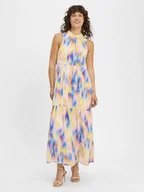 Sukienki - Y.A.S Damska sukienka maxi - YASVirano Kobiety Bawełna niebieski|różowy|wielokolorowy wzorzysty, 34 - miniaturka - grafika 1