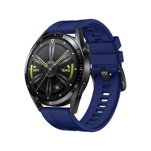 Strap One silikonowa opaska pasek bransoleta bransoletka do zegarka Huawei Watch GT 3 46 mm granatowy - Akcesoria do smartwatchy - miniaturka - grafika 1