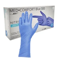 Rękawiczki jednorazowe - Rękawiczki nitrylowe M niebieskie Ampri Blue 300 100sztuk - miniaturka - grafika 1